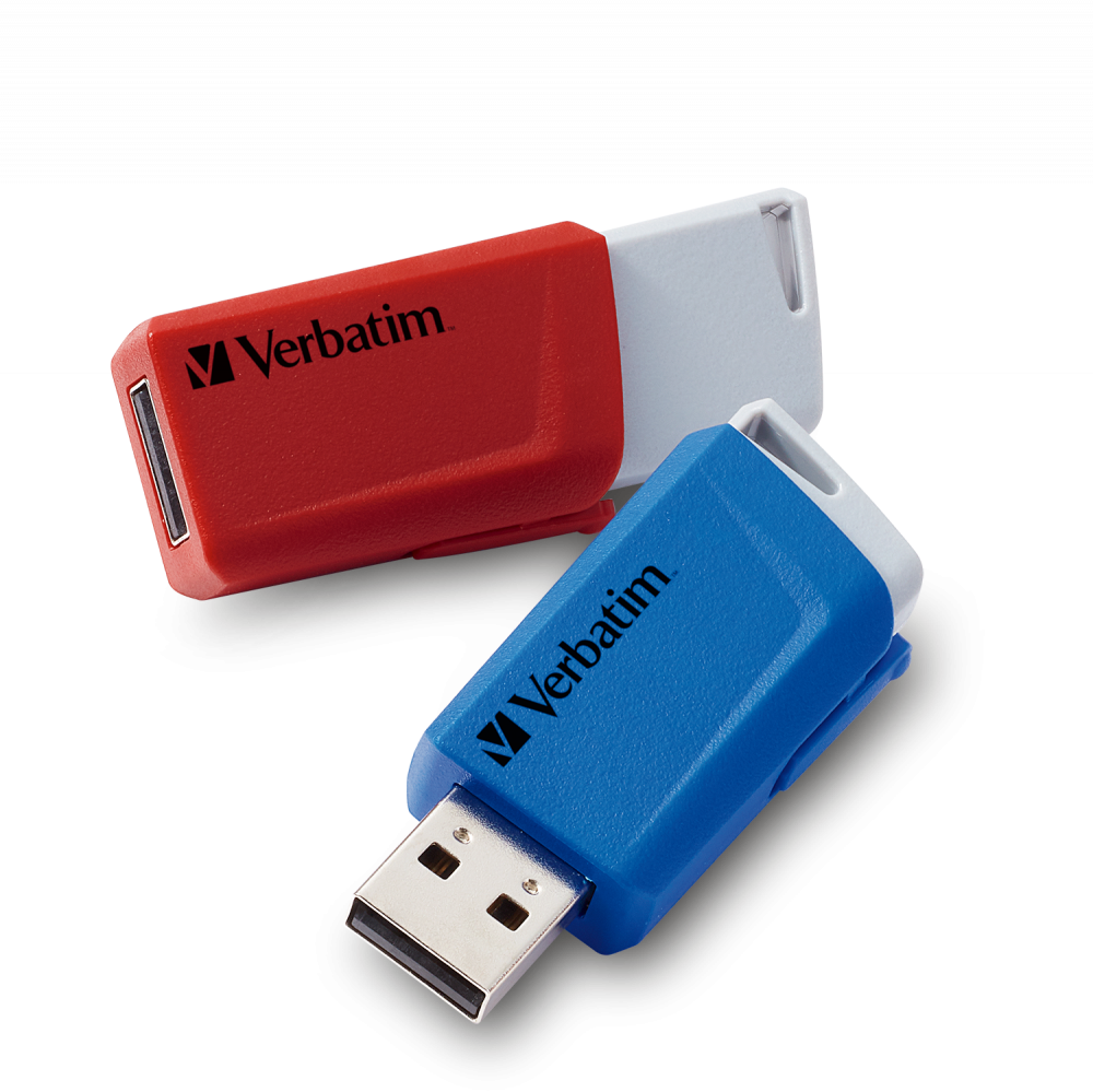 verbatim USB-Sticks Store ´n´ Click rot, blau 32 GB, 1 St.
