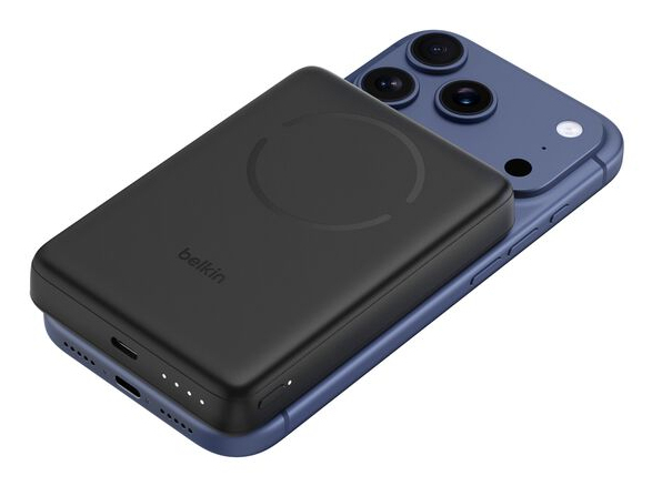 BOOSTCHARGE SLIM MAGN POWERBANK BLACK / 10000MAH W/ MAGCESSORY