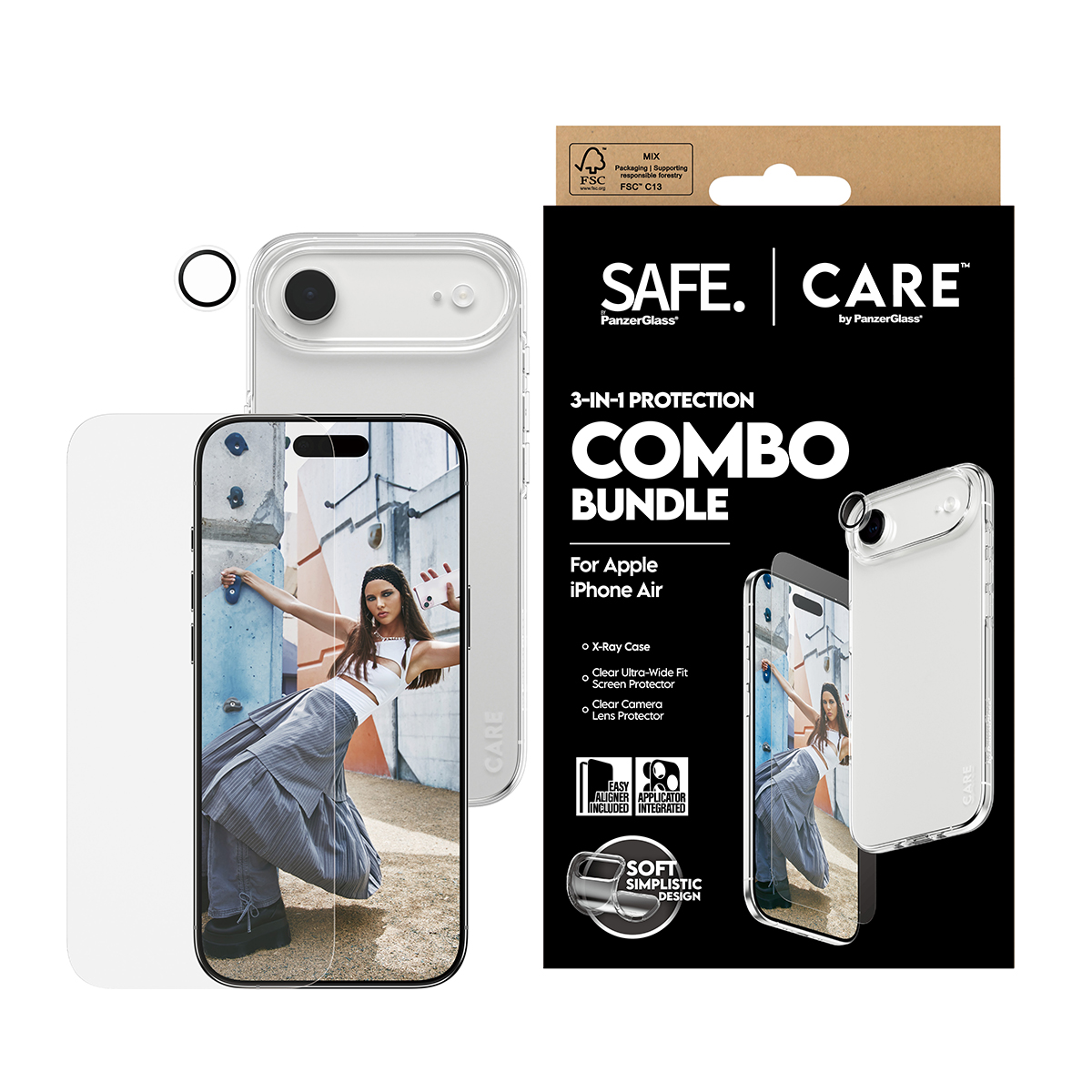 SAFE. CARE BY 3-IN-1 FASHIONABL COMBO BUNDLE IPHONE 17 AIR