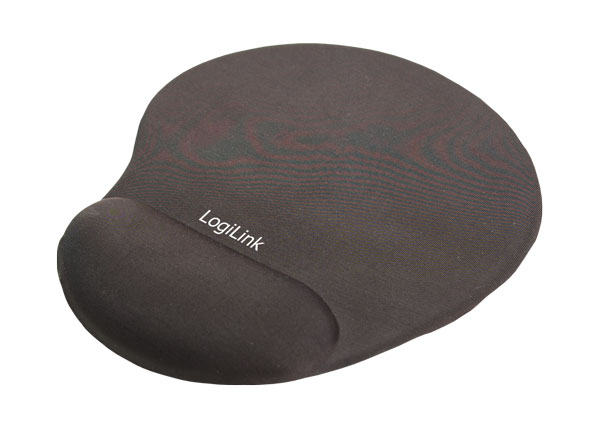Logilink Mauspad mit Gel-Handballenauflage Silikon schwarz