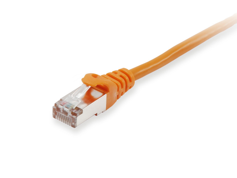equip CU Patchkabel S/FTP 2xRJ45 Cat.6 orange 0,25