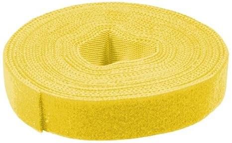 Logilink Klettband, gelb, Breite: 16 mm, auf Rolle, 4 m