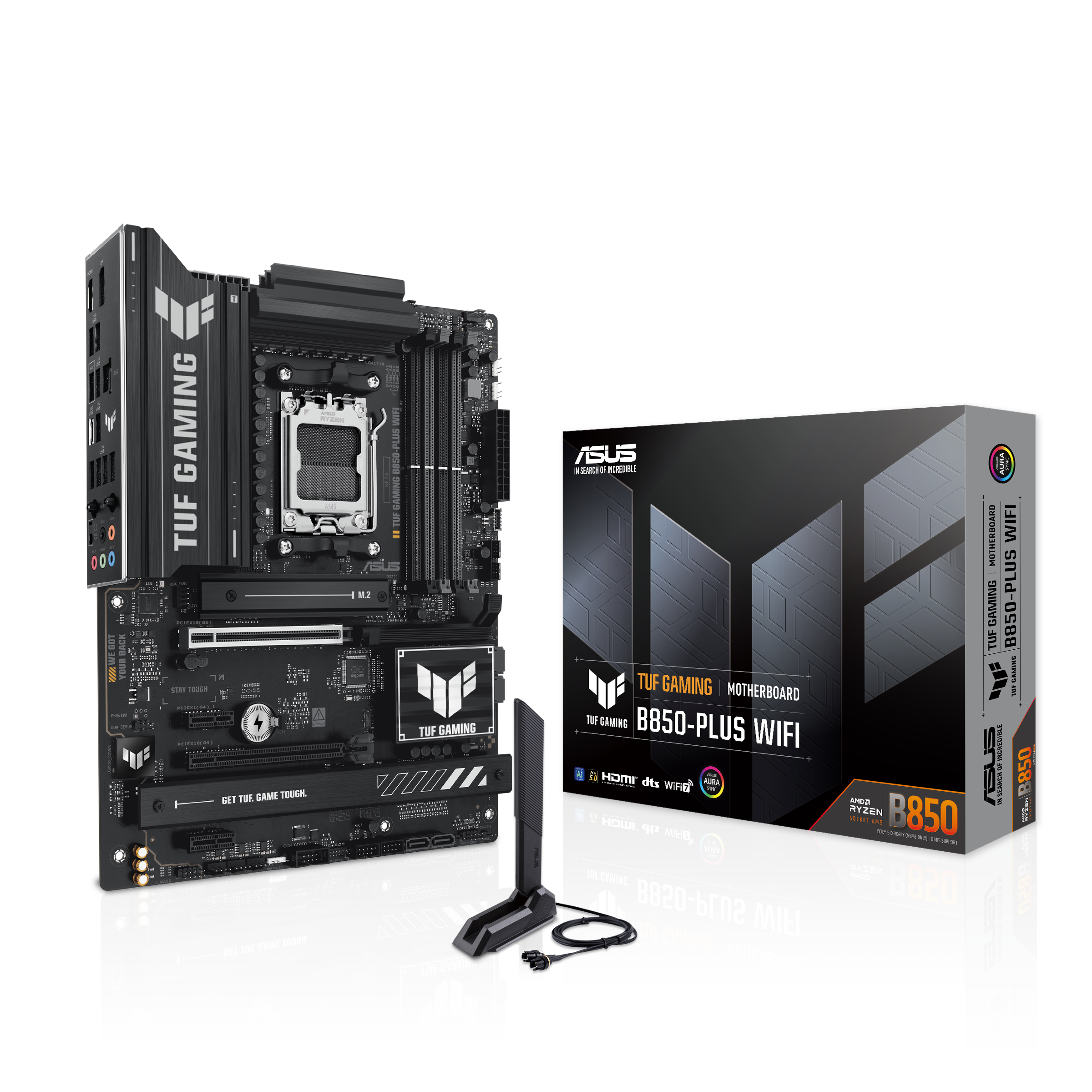 ASUS TUF GAMING B850-PLUS WIFI (AMD,AM5,DDR5,ATX)