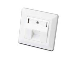 Leerdose für Keystone Module, 1x RJ-45, Anschlussdose