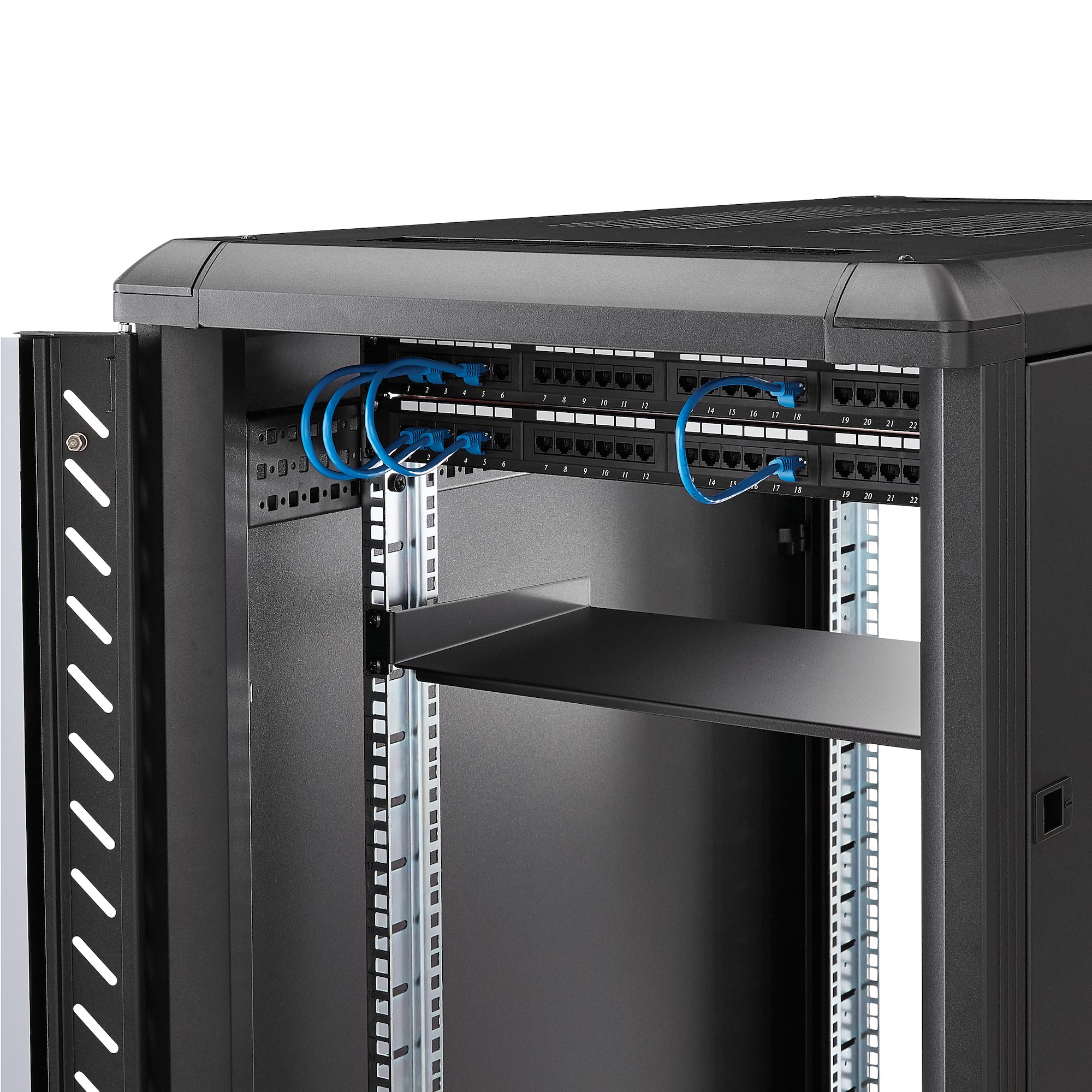 SERVER RACK SHELF 1U STEEL 482.6X44.5X254MM