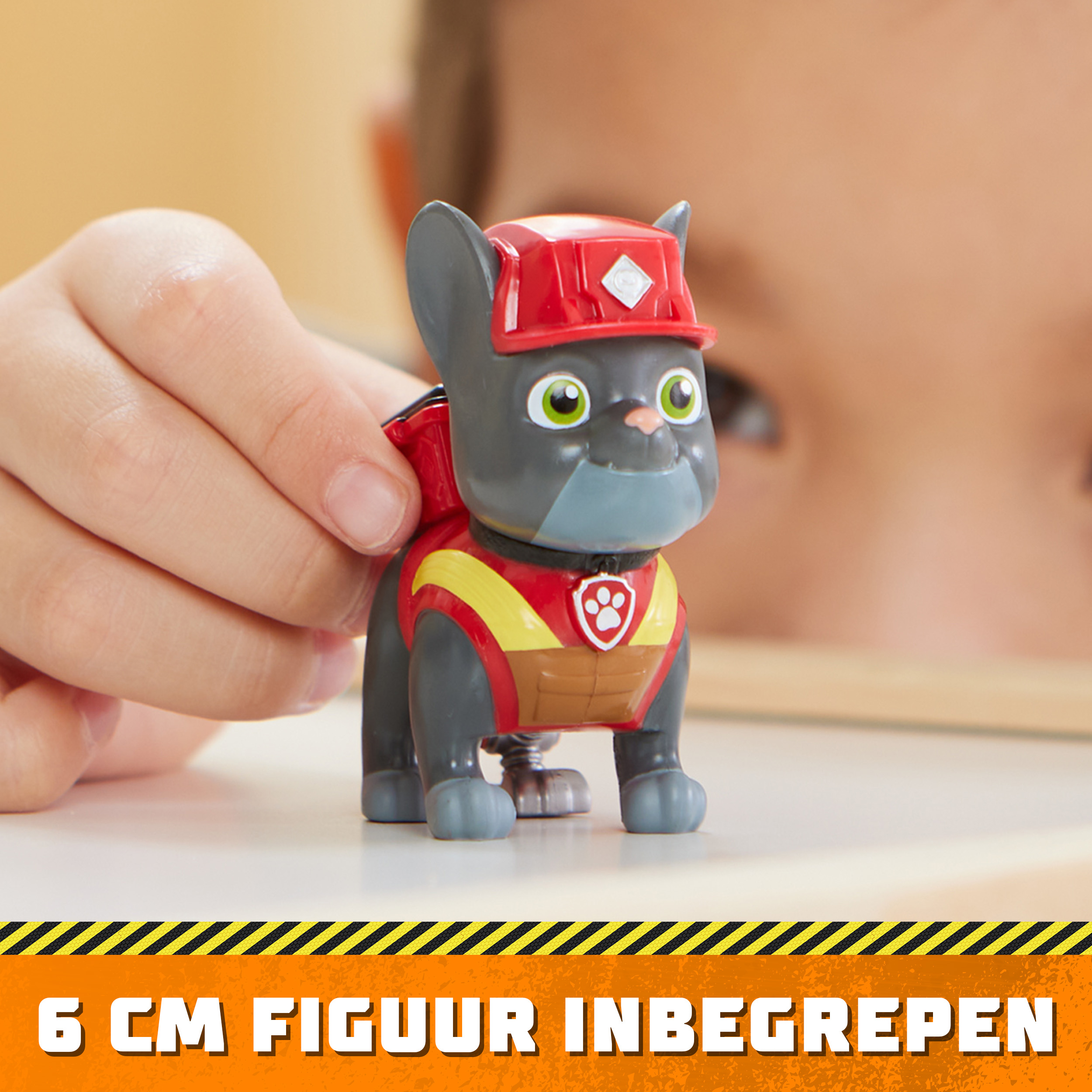 Rubble & Crew - Kran-Baufahrzeug mit Charger-Figur, Spielfahrzeug