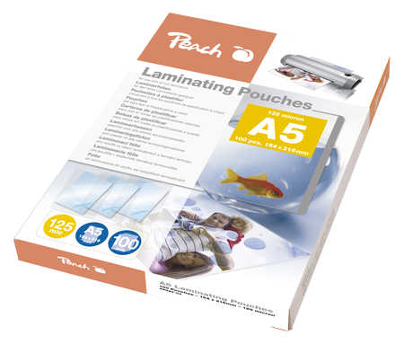 Peach Laminierfolien A5 125mic glänzend PP525-03 100PK
