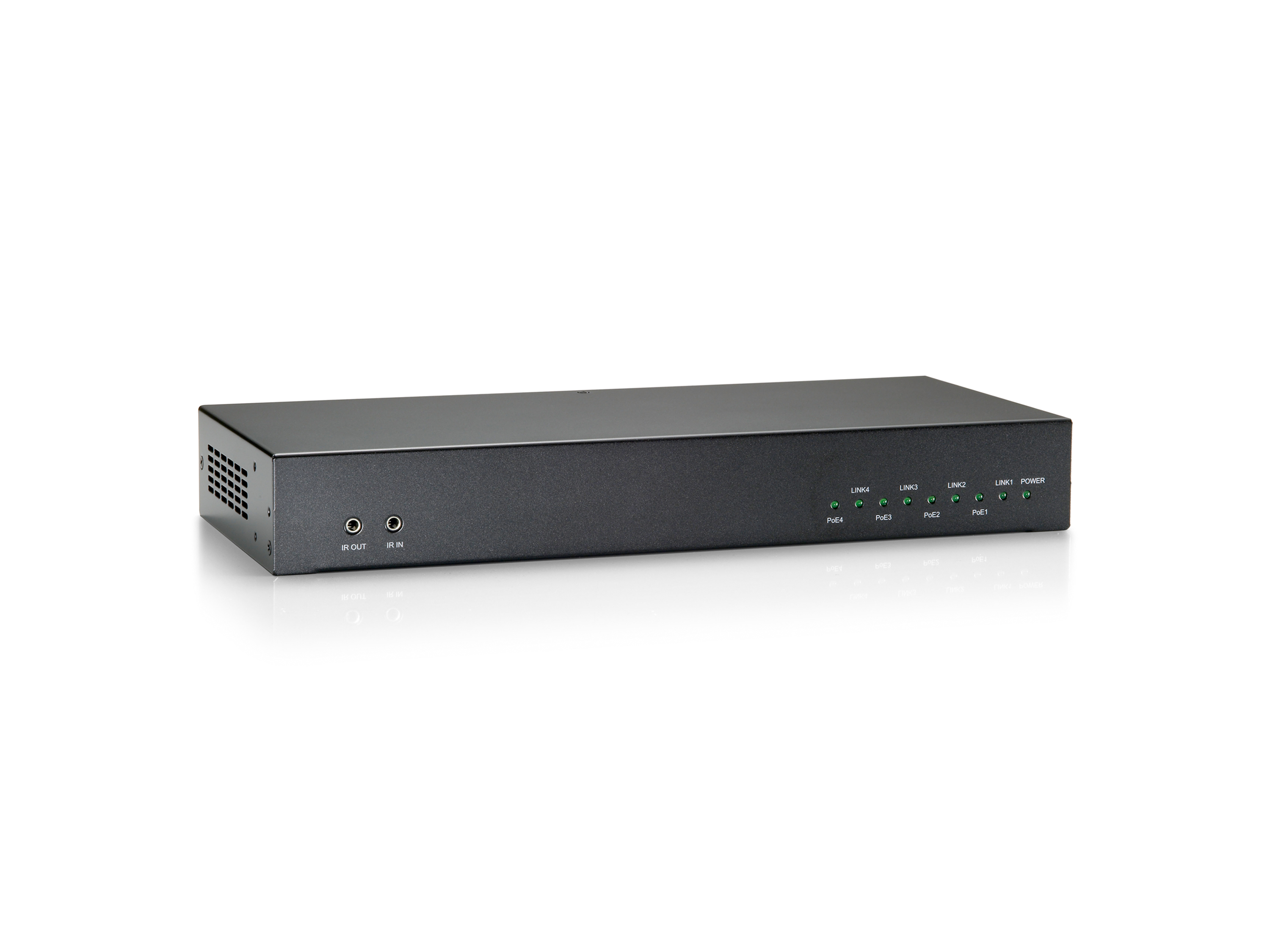 LevelOne HDMI Sender Cat5 PoE 4xRJ45/2xHDMI/+100.00m schwarz