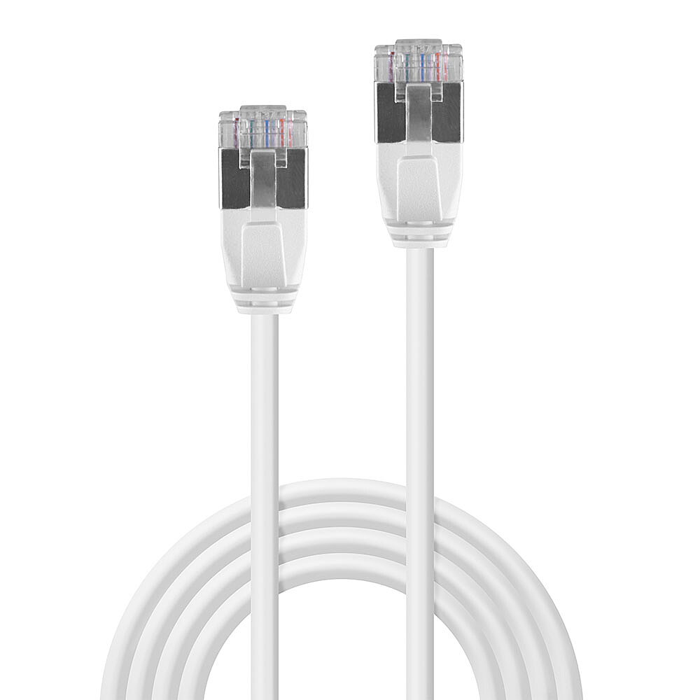 LINDY Patchkabel Cat.6A F/UTP Ultra Slim grau 0,5m