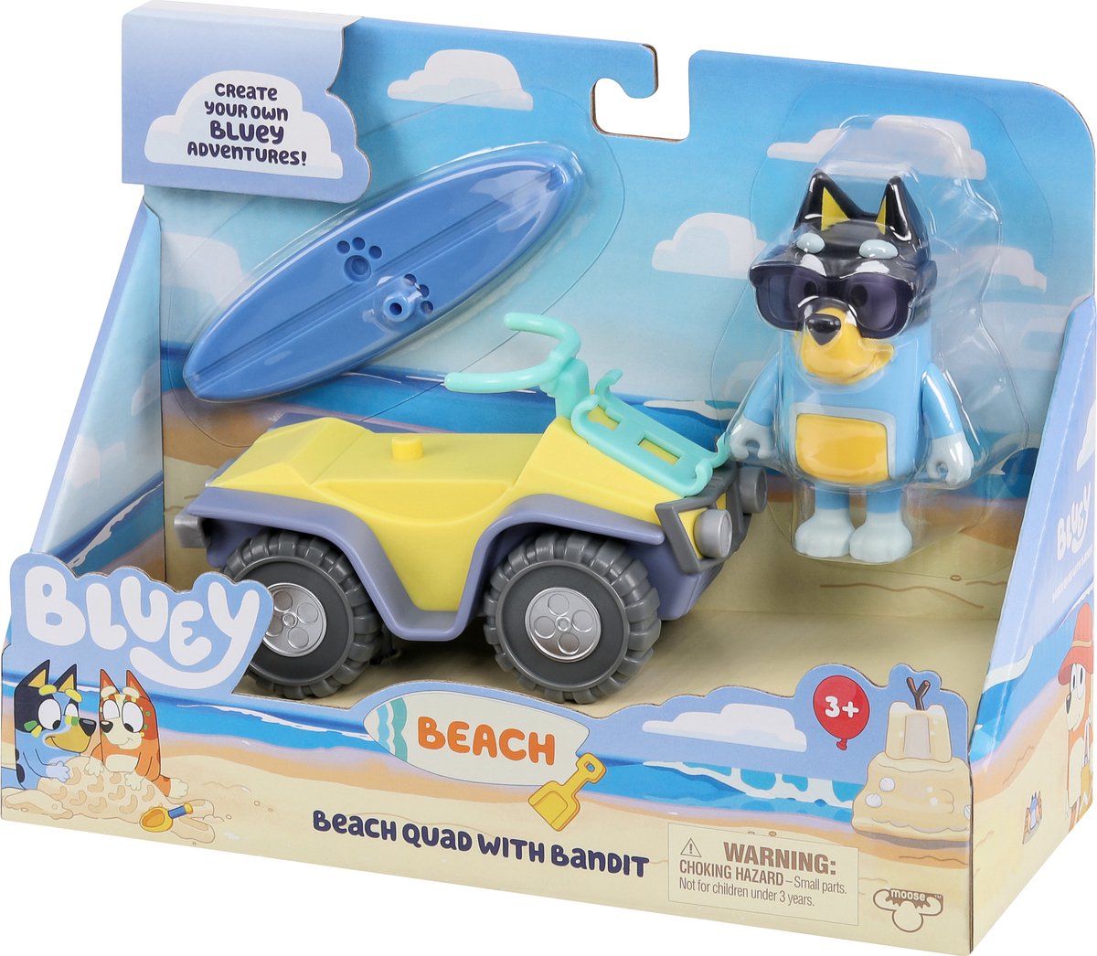 Bluey Vehicle & Figure - Beach Quad, Spielfahrzeug