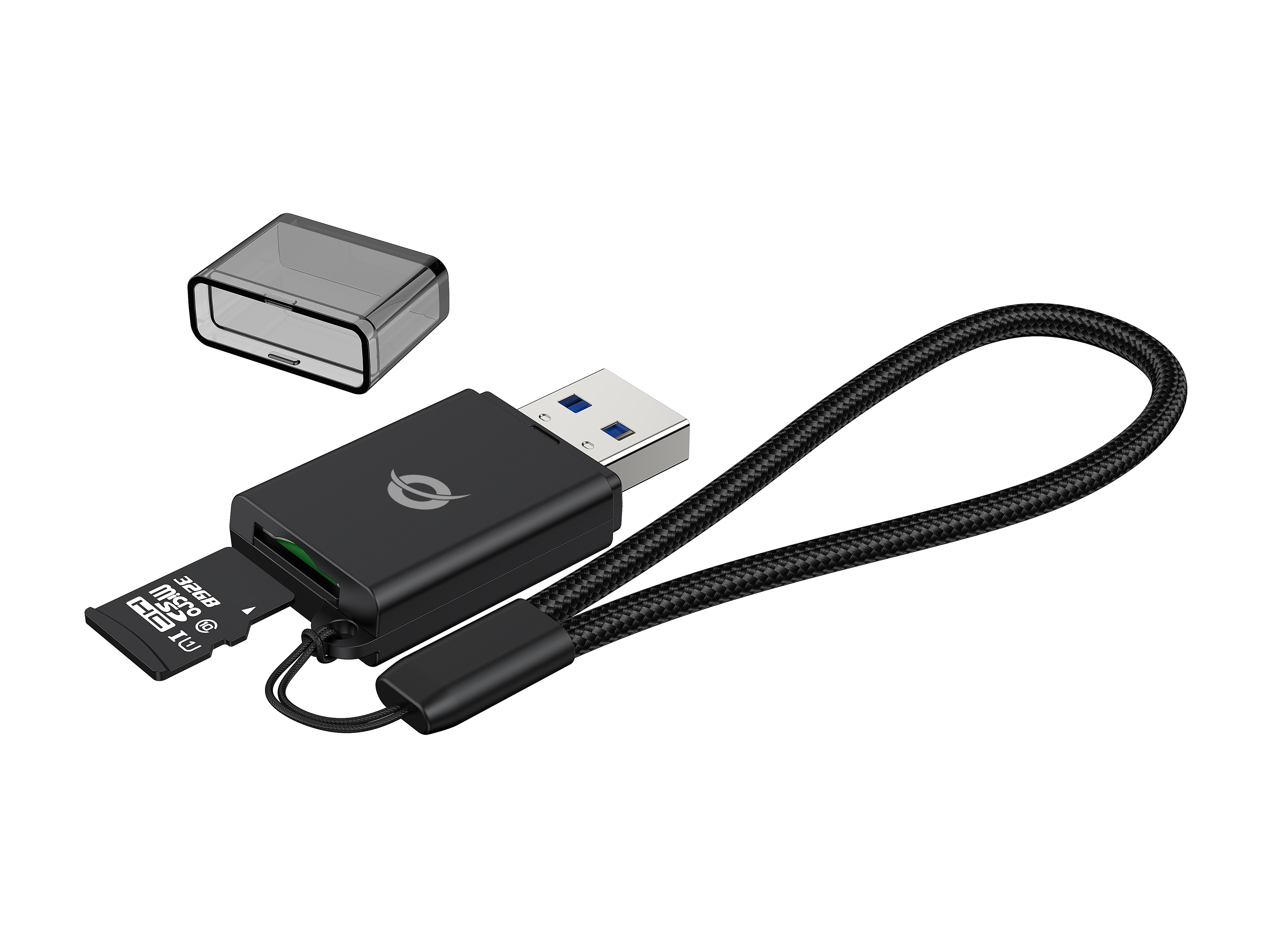CONCEPTRONIC Kartenleser USB-A3.0->TF/Micro-SD3.0 schwarz