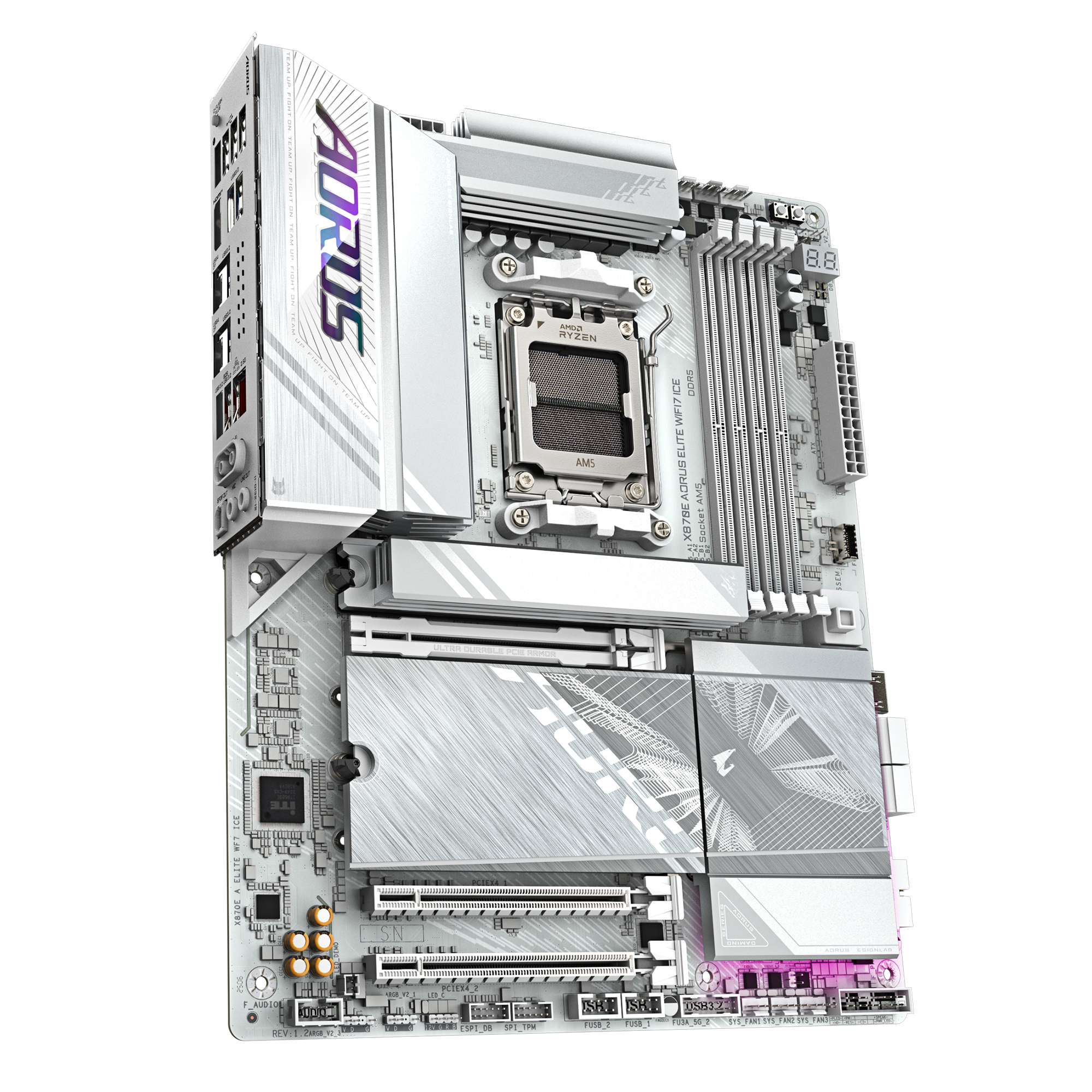 GIGABYTE X870E A ELITE WF7 ICE AM5 4xDDR5 4xM.2 4xSATA