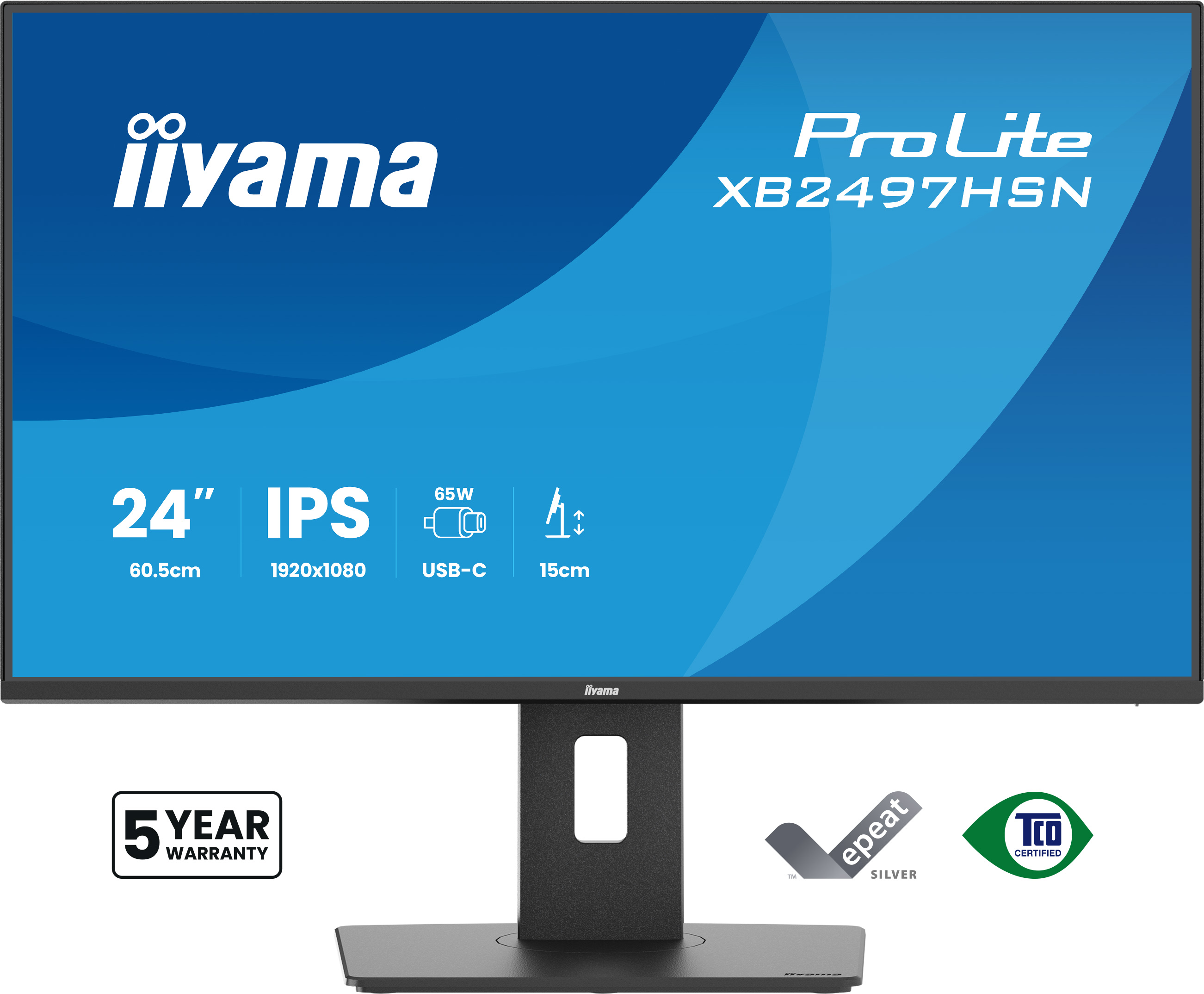 IIYAMA 60.5cm (24) XB2497HSN-B1 16:09 HDMI+DP+USB-C IPS