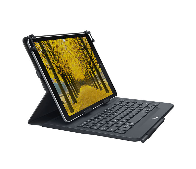 LOGITECH Universal Folio with integrated keyboard for 23 - 25.5cm / 9-10 inch tablets (DE)