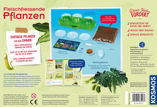 Fleischfressende Pflanzen, Experimentierkasten