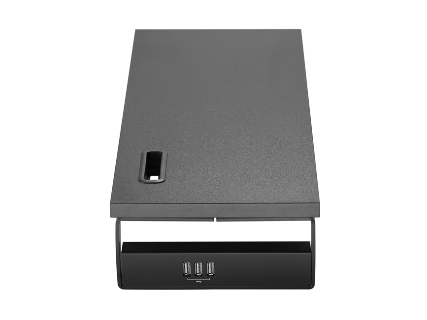 Equip Monitortischerhöhung 3xUSB2.0/Handyhalter 15Kg schwarz retail