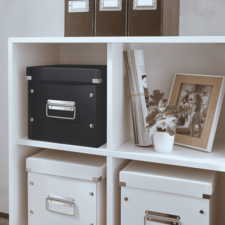 LEITZ Click & Store Aufbewahrungsbox 10,0 l schwarz 26,0 x 26,0 x 24,0 cm, 1 St.