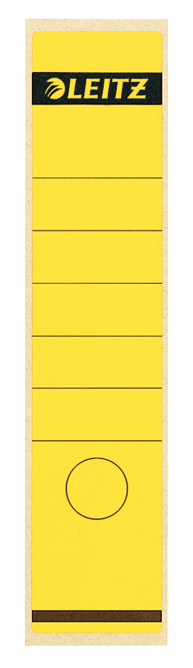 LEITZ Ordneretiketten 1640 gelb für 8,0 cm Rückenbreite, 100 St.