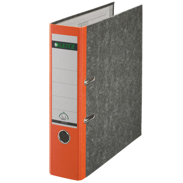 LEITZ 1080 Ordner orange marmoriert Karton 8,0 cm DIN A4, 1 St.
