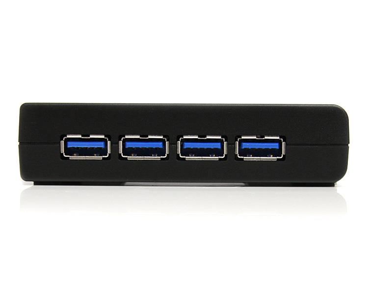 StarTech.com 4 Port SuperSpeed USB 3.0 Hub Schwarz