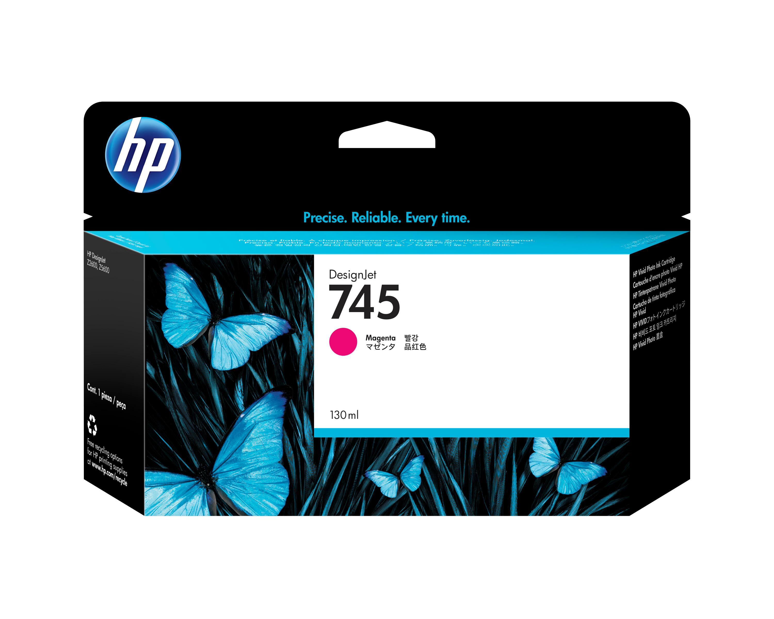 HP 745 Tintenpatrone Magenta 130 ml
