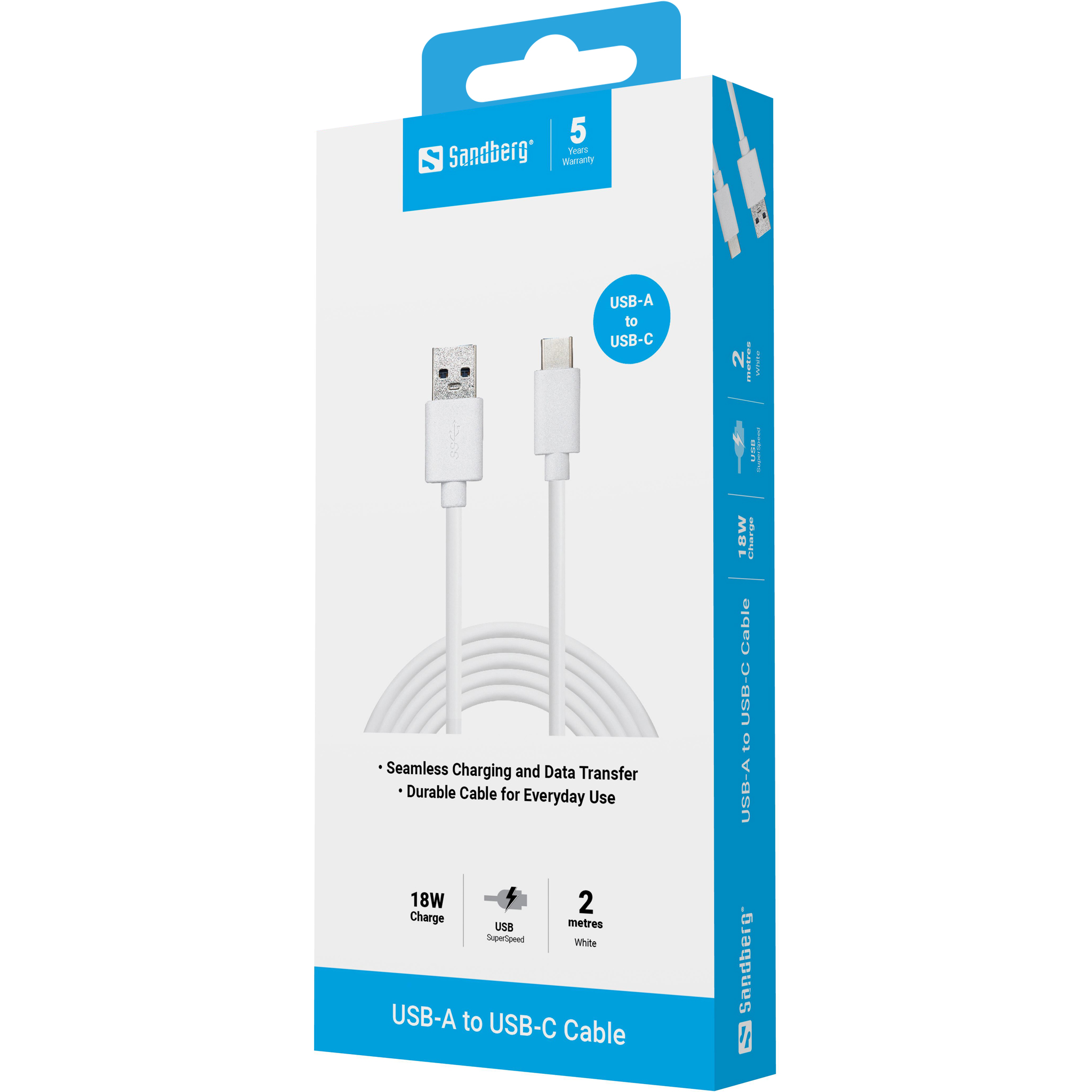 SANDBERG USB-C 3.1 - USB-A 3.0 2M