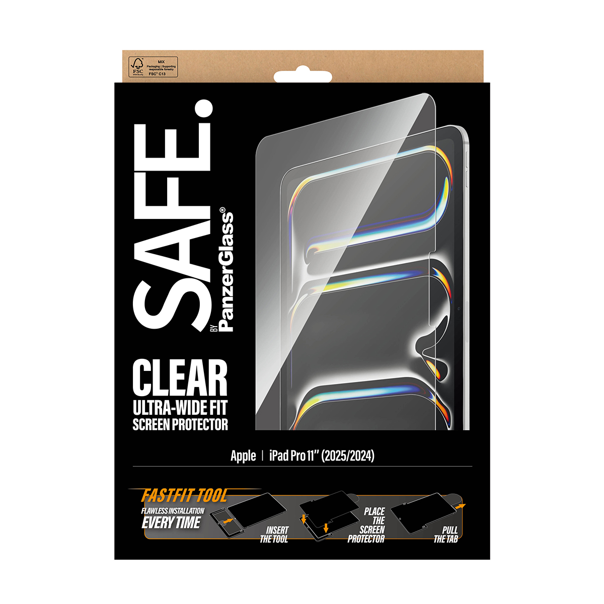 SAFE BY PANZERGLASS SCREEN PROTECTOR IPAD PRO 11INCH (2024-