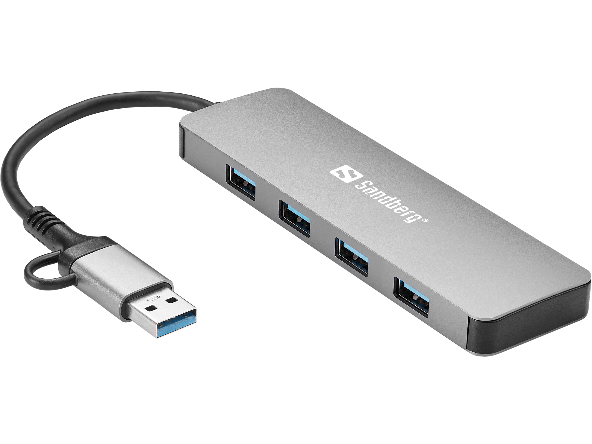 SANDBERG USB-C/A to 4xUSB 3.0 Hub