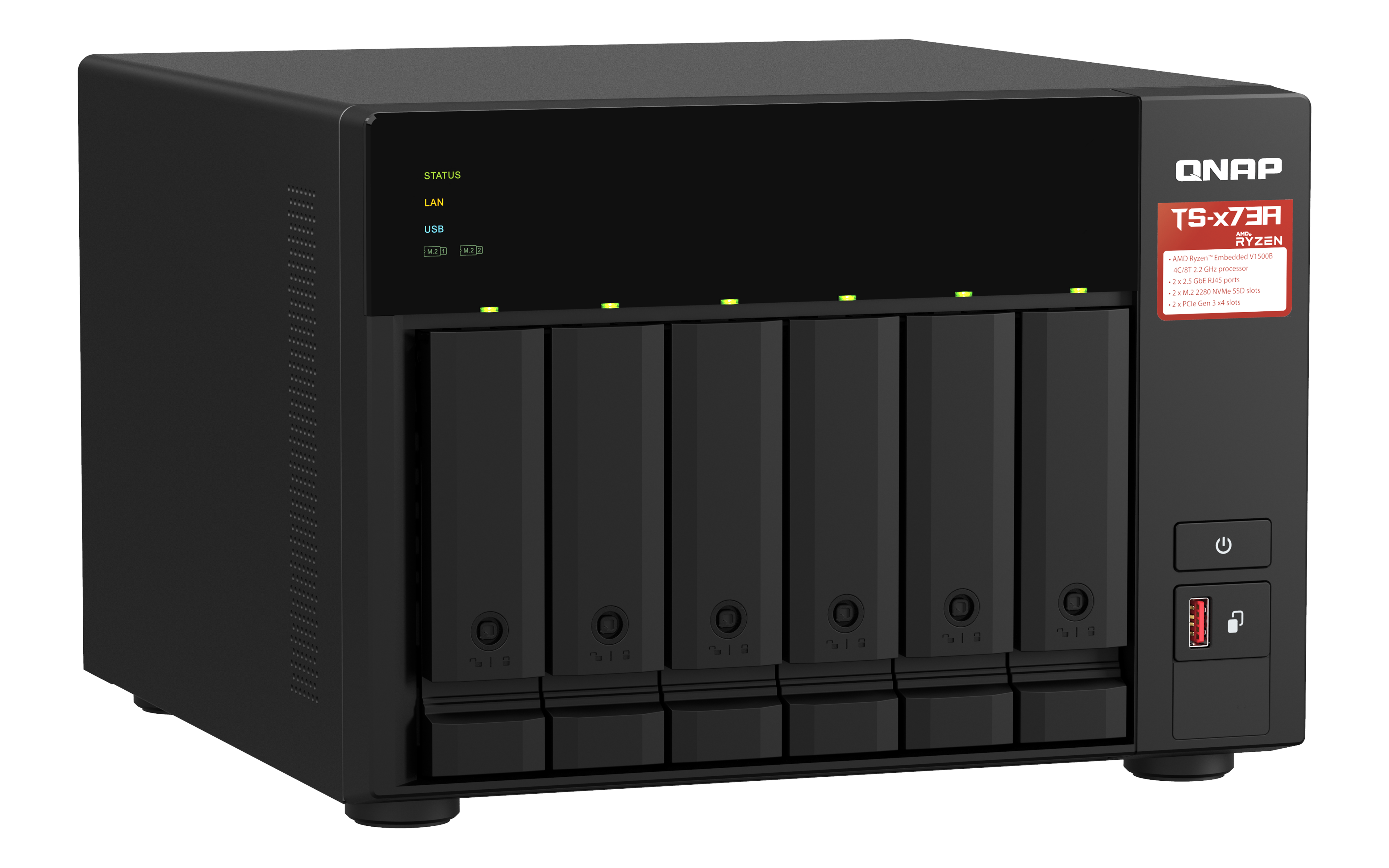 NAS Server QNAP TS-673A-8G 6-Bay