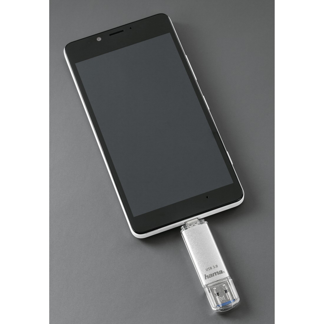 hama USB-Stick C-Laeta silber 128 GB, 1 St.