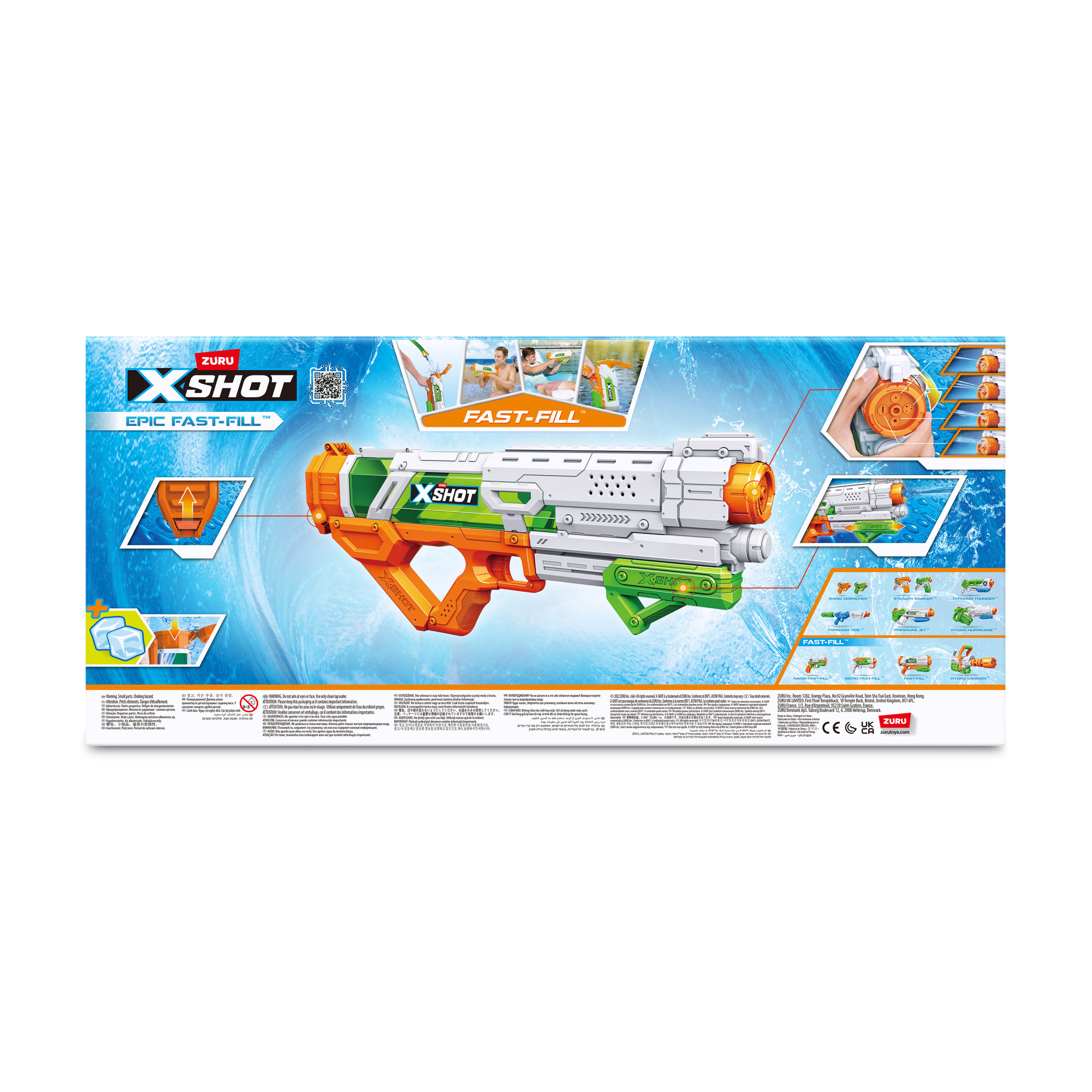 ZURU™ Wasserpistole XSHOT Epic Fast Fill mehrfarbig, 1 St.