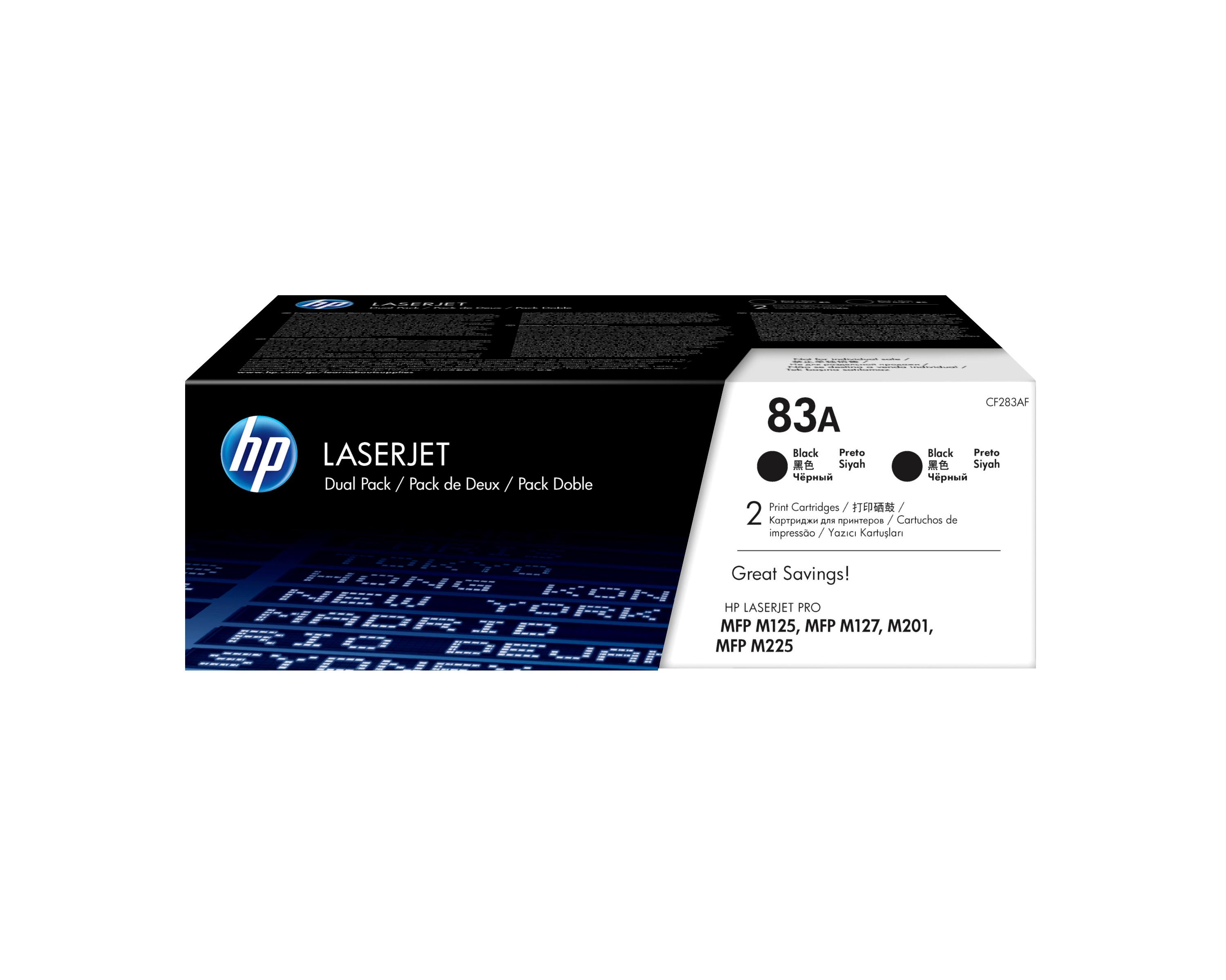 HP 83A (CF283AD) schwarz Tonerkartuschen, 2er-Set