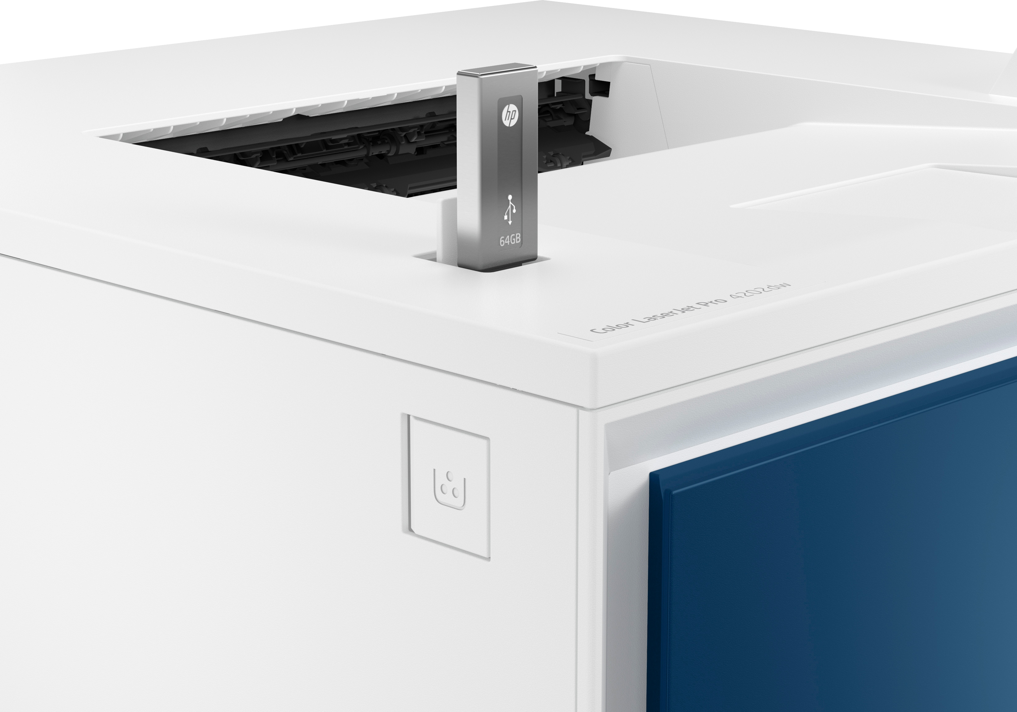 HP Color LaserJet Pro 4202dw Farb-Laserdrucker weiß