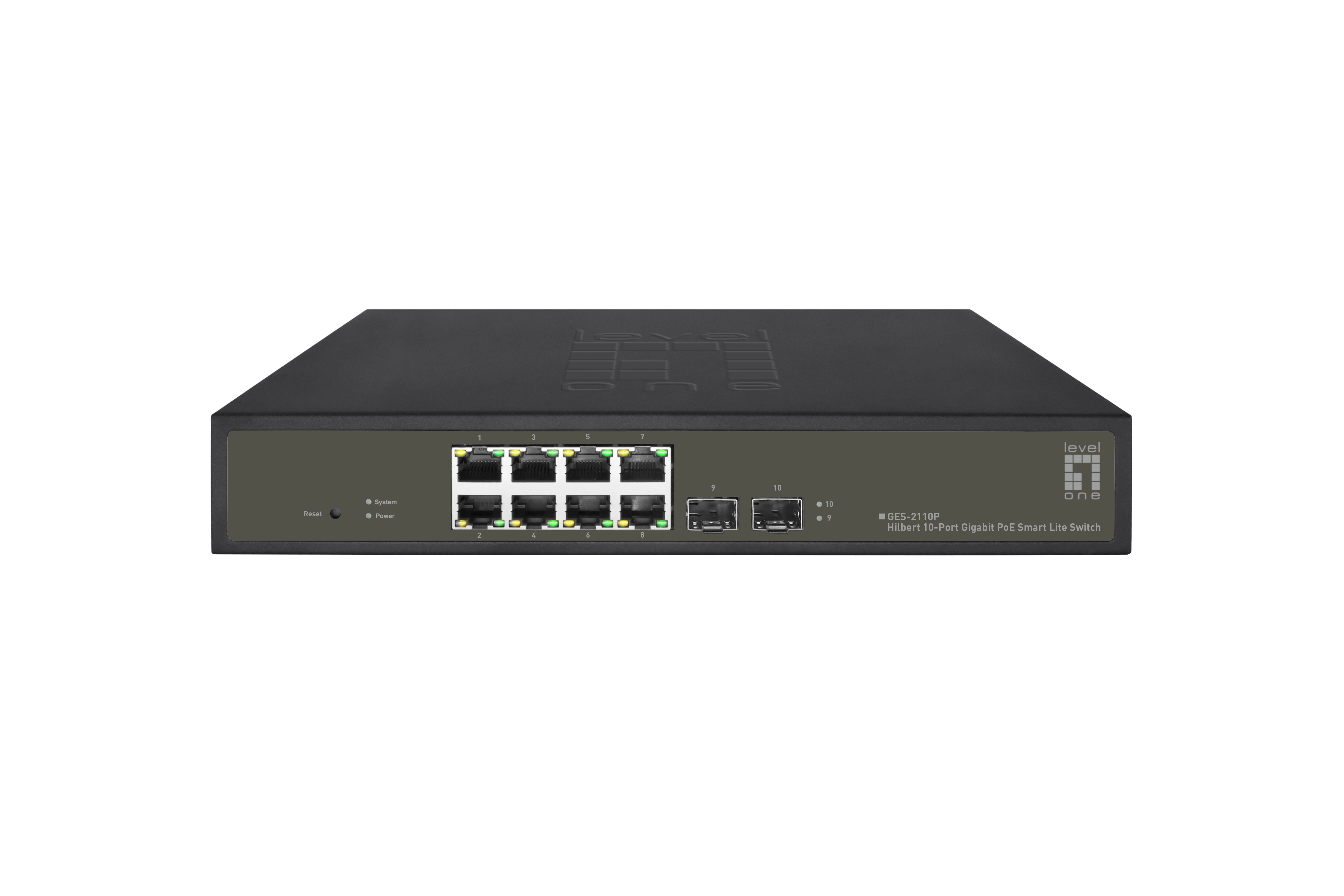 LevelOne PoE+Switch 8xGE PoE+/2xSFP 130W Hilbert SL managed