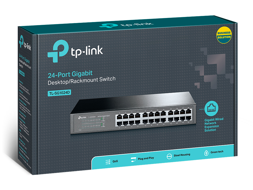 TL-SG1024D 24-PORT GIGAB SWITCH 10/100/1000 MBIT/S-RJ45-PORTS