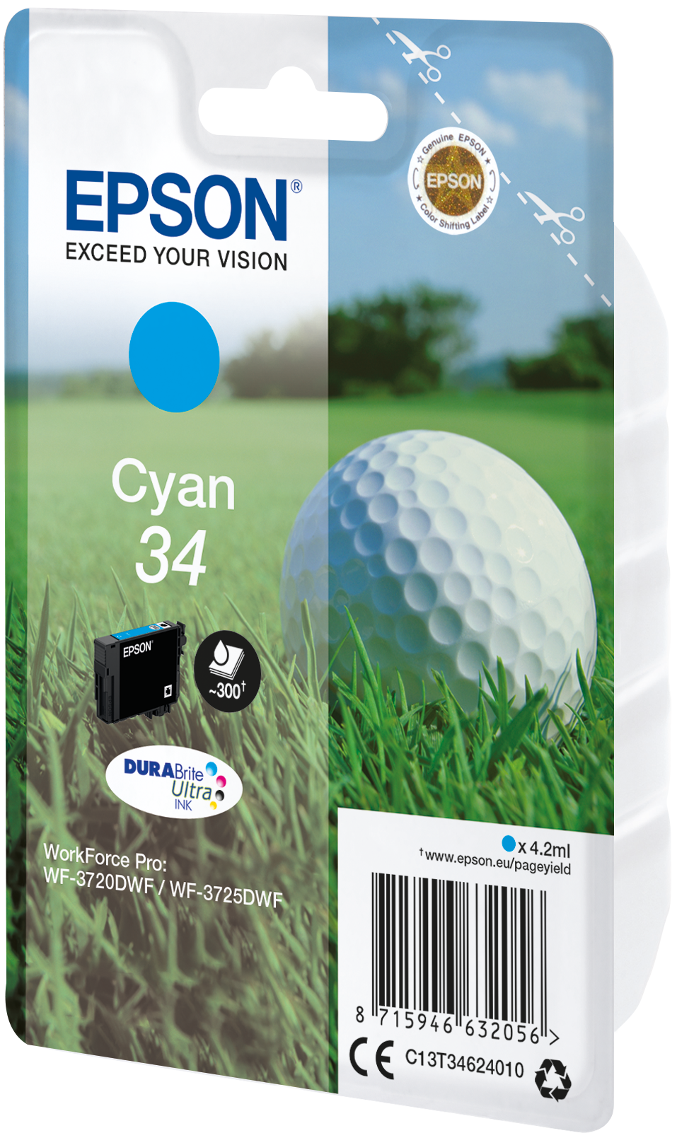 EPSON 34 / T3462 (Golfball) cyan Druckerpatrone