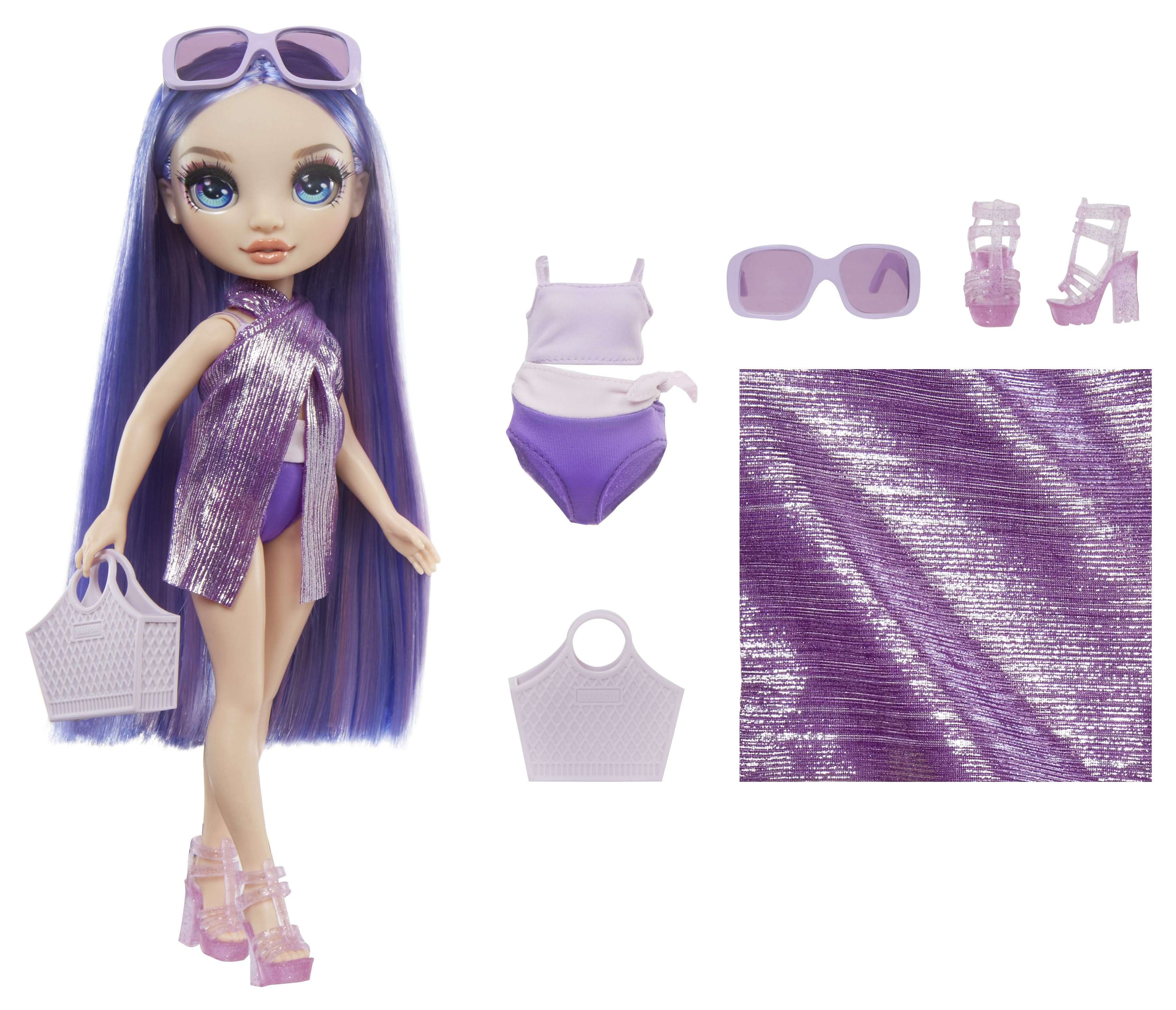 Rainbow High Swim & Style - Violet (Purple), Puppe