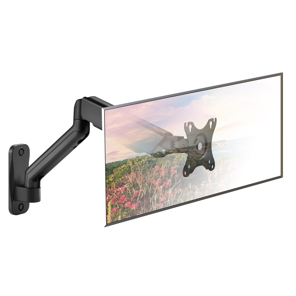 Techly Wandhalterung drehbar für 1 Display 17-32 mit Gasfed