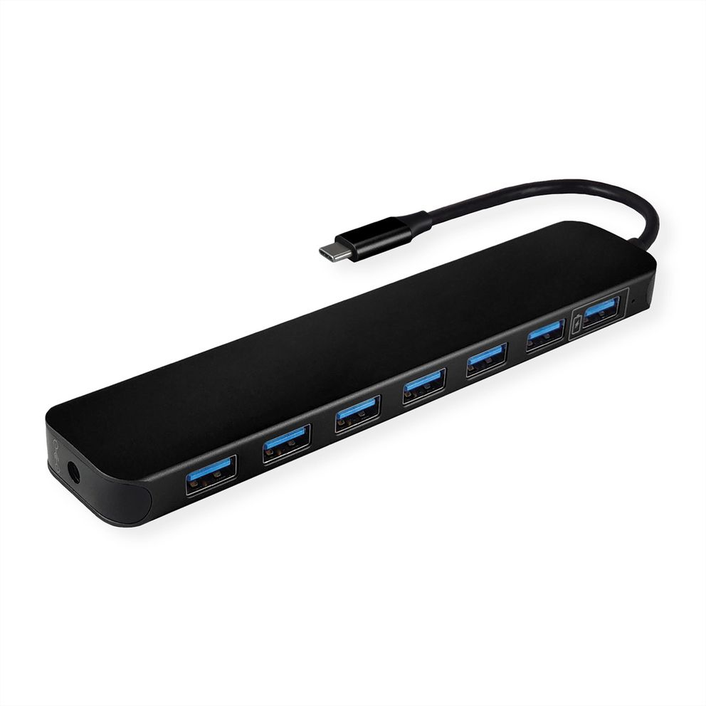 VALUE USB 3.2 Gen 1 Hub 7 fach Typ C Anschlusskabel
