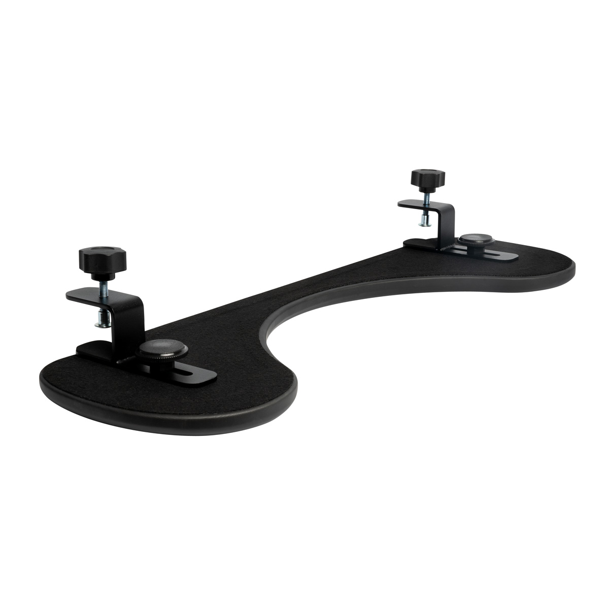 ERGONOMIC ARMREST BRACKET AND CLAMP BLACK