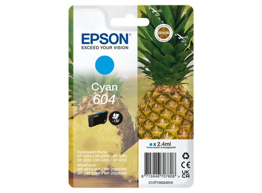 EPSON 604/T10G24 (Ananas) cyan Druckerpatrone