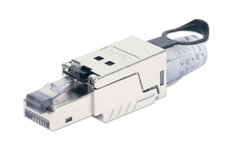 INTELLINET CAT6a 10G RJ45-Feldstecker STP m. Lasche