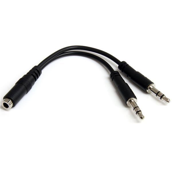 3.5MM 3 PIN HEADSET SPLITTER HEADSET SPLITTER ADAPTER - F/M