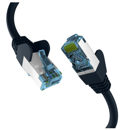 CAT7 BLACK 20M RAW CABLE RJ45 S/FTP LSZH 10GBIT CU LAN DSL