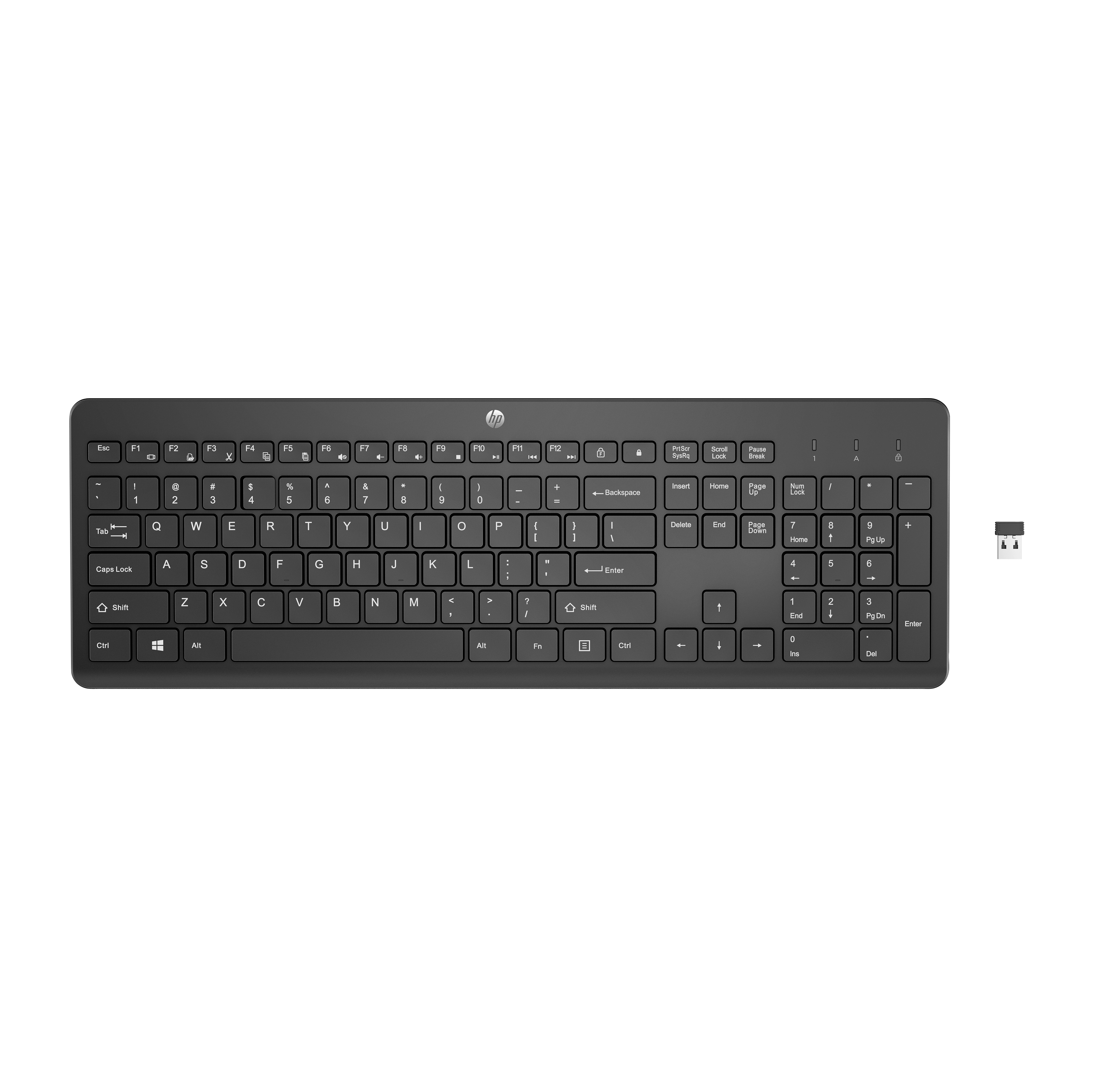 HP 230 Wireless Keyboard Black GR tastatur kabellos(P)