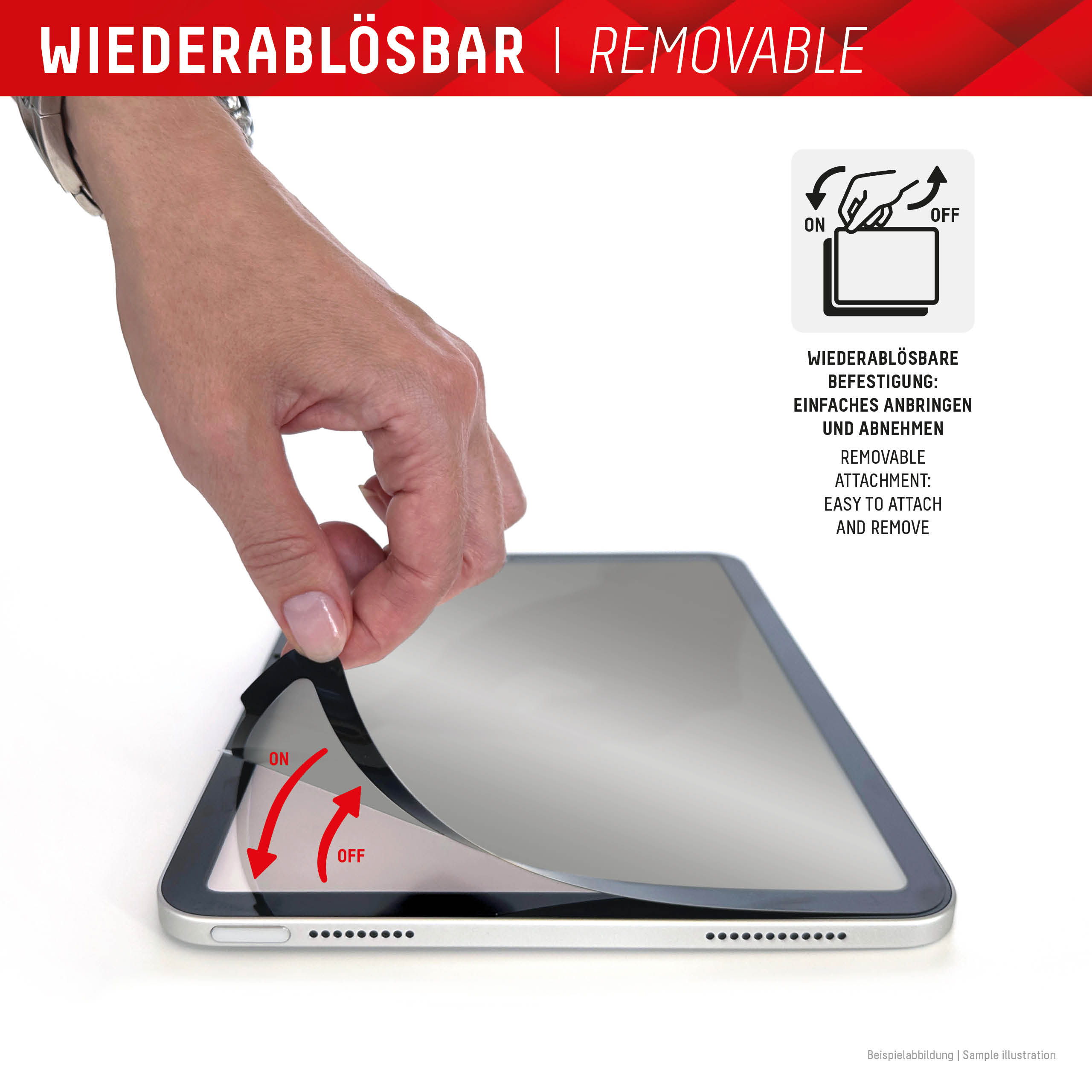 DISPLEX TABLET PRIVACY SAFE REM. 2-Y FILTER F/IPAD 10.9/11IN