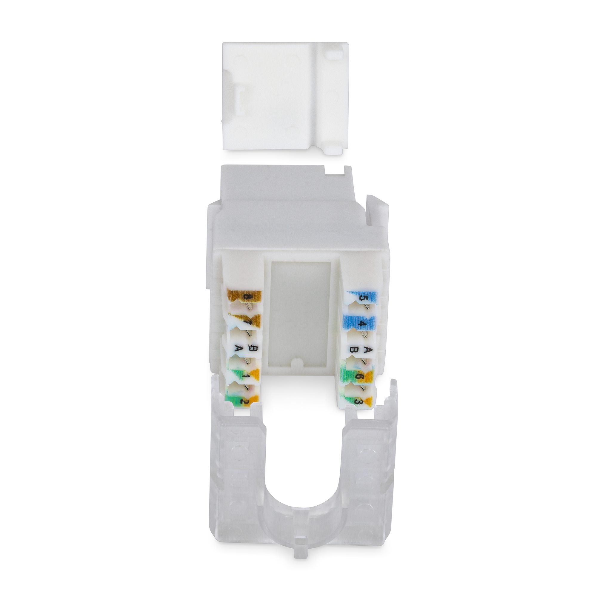 CAT6 KEYSTONE JACK 24-PACK 24-PACK180-DEGREE 110 PUNCH DOWN