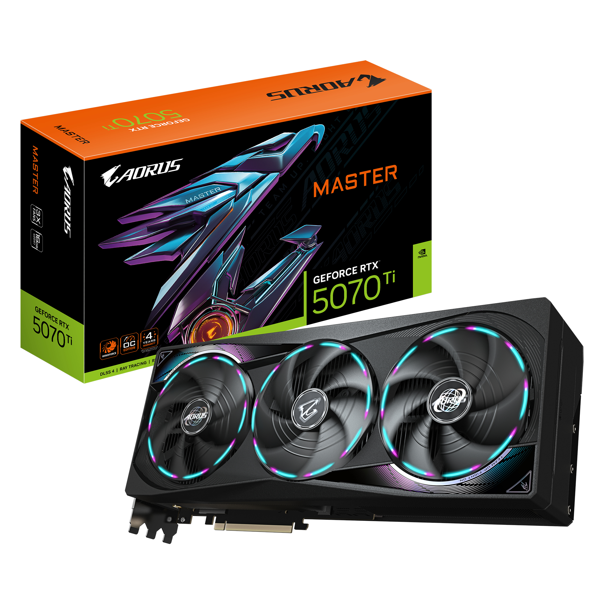 Gigabyte RTX5070 TI AORUS Master 16GB GDDR7 HDMI 3xDP