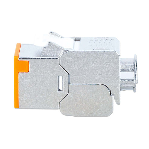 INTELLINET Cat6a 10G STP Keystone-Modul orange