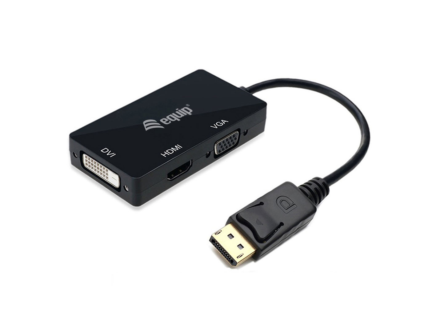 Equip Dock 3-1 DisplayPort->HDMI/VGA/DVI 0.15m